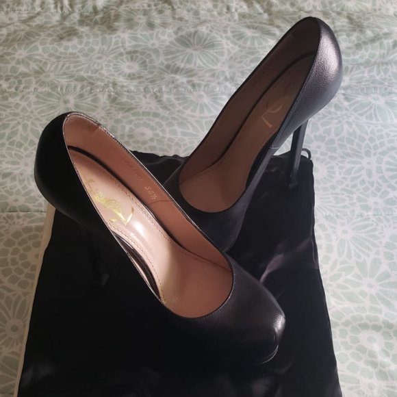YSL PLATFORM BLACK SIZE 6½ - Picture 5 of 6